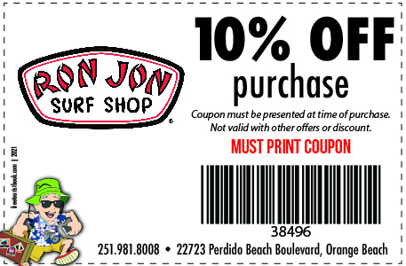 Ron Jon Surf Shop Orange Beach Alabama Coupons Ron Jon Surf Shop Orange Beach Alabama Coupons